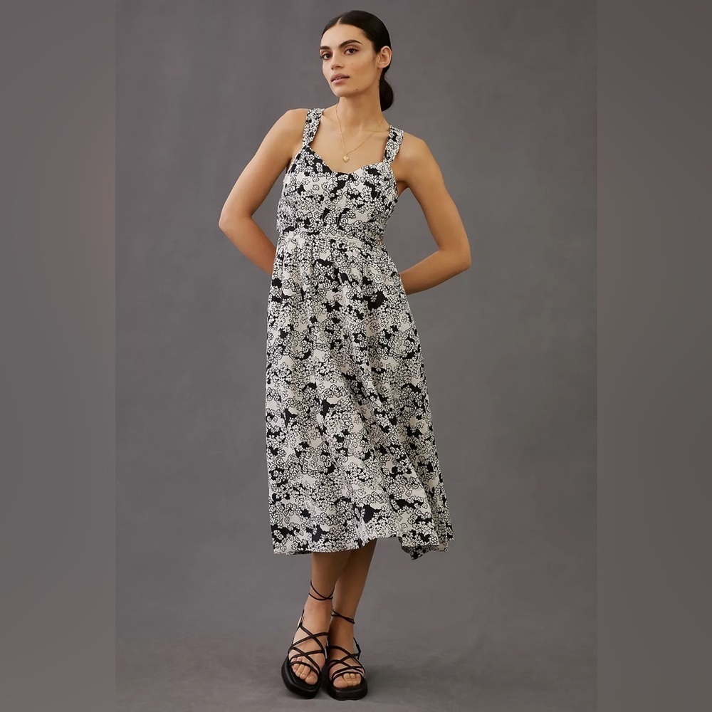 NWT Anthropologie Printed MIDI Dress size Medium